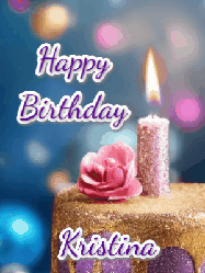 Happy Birthday Kristina GIF