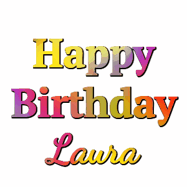 Happy Birthday Laura GIF