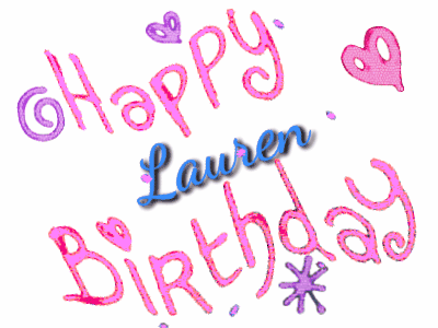 Happy Birthday Lauren GIF 10