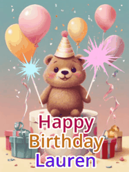 Happy Birthday Lauren GIF