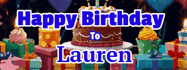 Happy Birthday Lauren GIF