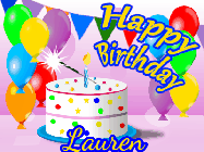 Happy Birthday Lauren GIF