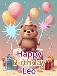 Happy Birthday Leo GIF