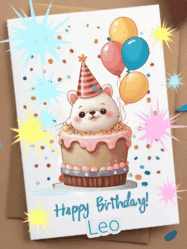 Happy Birthday Leo GIF