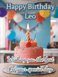 Happy Birthday Leo GIF