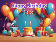 Happy Birthday Leo GIF