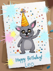 Happy Birthday Leo GIF