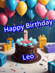 Happy Birthday Leo GIF