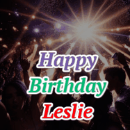 Happy Birthday Leslie GIF