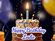 Happy Birthday Leslie GIF