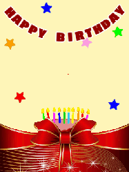 Happy Birthday Liam GIF: Birthday cake animated gif where a birthday cake popups up. Animated confetti and stars, customize text.