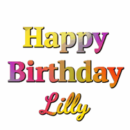 Happy Birthday Lilly GIF