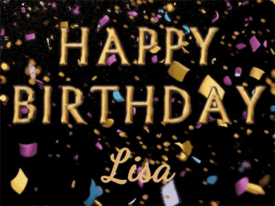 Happy Birthday Lisa GIF 129