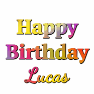 Happy Birthday Lucas GIF