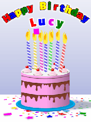 Happy Birthday Lucy GIF