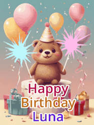Happy Birthday Luna GIF