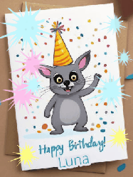 Happy Birthday Luna GIF