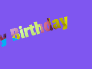 Happy Birthday Luna GIF: Spinning text over a birthday balloon background. Customize this animated birthday gif with name.