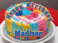 Happy Birthday Madison GIF