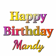 Happy Birthday Mandy GIF