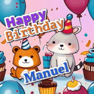Happy Birthday Manuel GIF