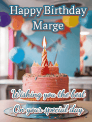 Happy Birthday Marge GIF