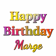 Happy Birthday Marge GIF