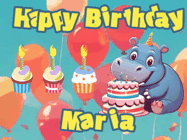 Happy Birthday Maria GIF