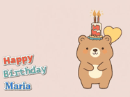 Happy Birthday Maria GIF