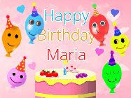 Happy Birthday Maria GIF