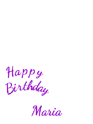 Happy Birthday Maria GIF