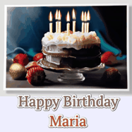 Happy Birthday Maria GIF
