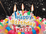 Happy Birthday Maria GIF