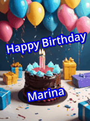 Happy Birthday Marina GIF