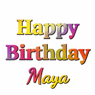 Happy Birthday Maya GIF