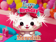 Happy Birthday Meredith GIF