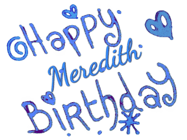 Happy Birthday Meredith GIF