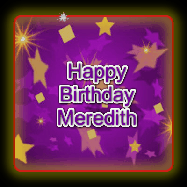 Happy Birthday Meredith GIF