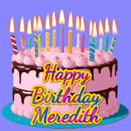 Happy Birthday Meredith GIF