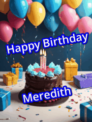 Happy Birthday Meredith GIF