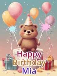 Happy Birthday Mia GIF