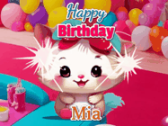Happy Birthday Mia GIF