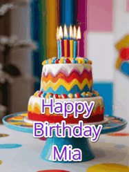 Happy Birthday Mia GIF