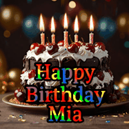 Happy Birthday Mia GIF