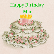 Happy Birthday Mia GIF