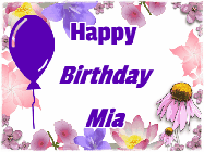 Happy Birthday Mia GIF