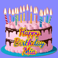 Happy Birthday Mia GIF