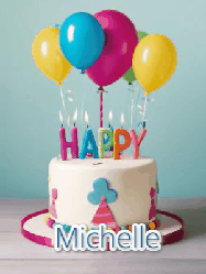 Happy Birthday Michelle GIF