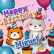 Happy Birthday Miguel GIF