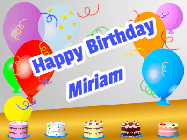 Happy Birthday Miriam GIF
